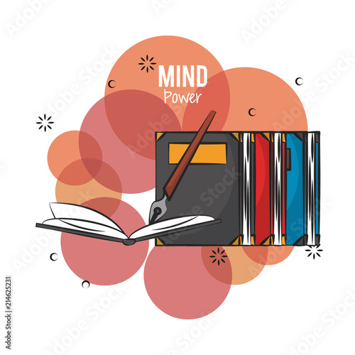 Mind power and intelligence cartoons elements vector illustration graphic design