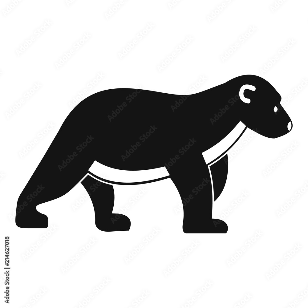 Fototapeta premium Polar bear kid icon. Simple illustration of polar bear kid vector icon for web design isolated on white background