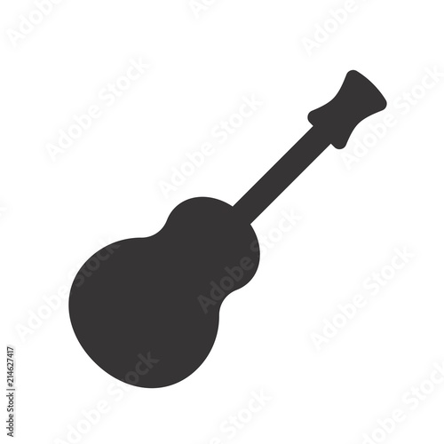 Guitar Logo. Music Symbol. Rock Icon. Vector eps 08.