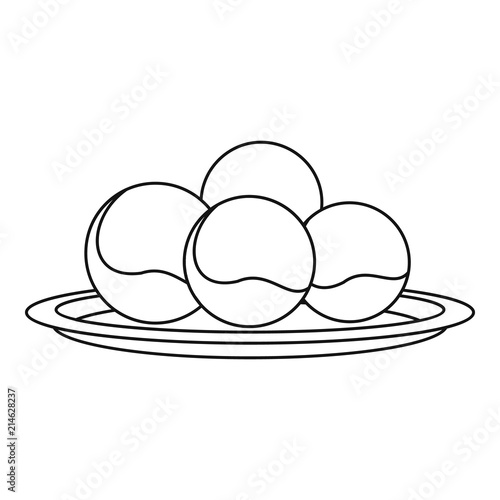 Propolis sphere icon. Outline illustration of propolis sphere vector icon for web design isolated on white background