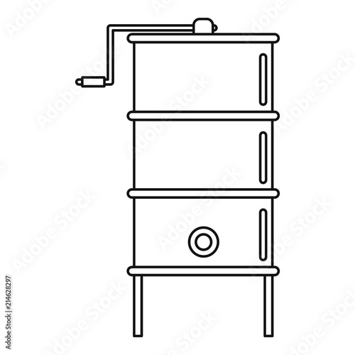 Honey centrifuge icon. Outline illustration of honey centrifuge vector icon for web design isolated on white background