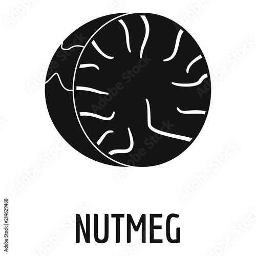 Nutmeg icon. Simple illustration of nutmeg vector icon for web design isolated on white background