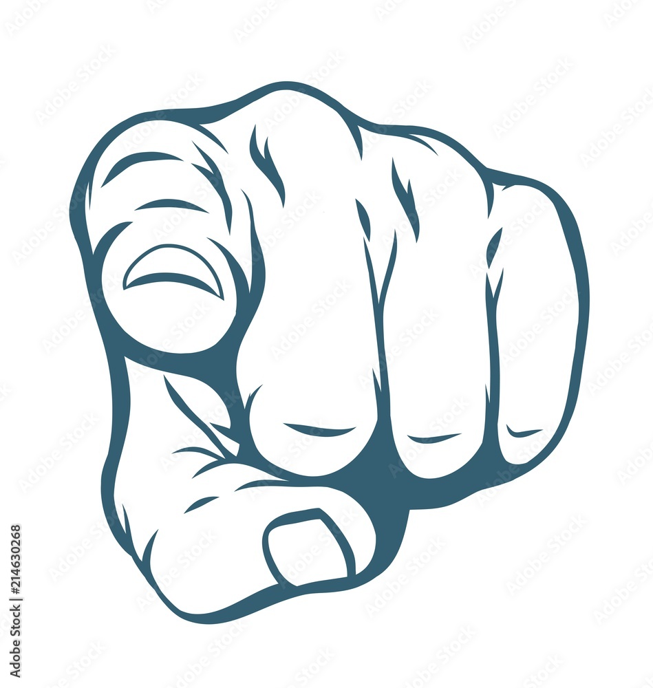 Φωτογραφία Hand pointing at viewer