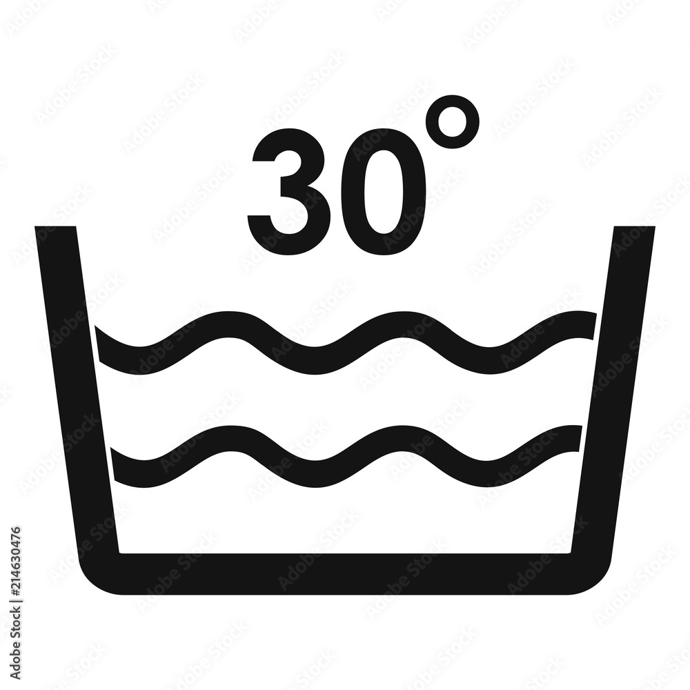 Wash in cold water icon. Simple illustration of wash in cold water vector icon for web design isolated on white background Wash in cold water icon. Simple illustration of wash in cold water vector icon for web design isolated on white background