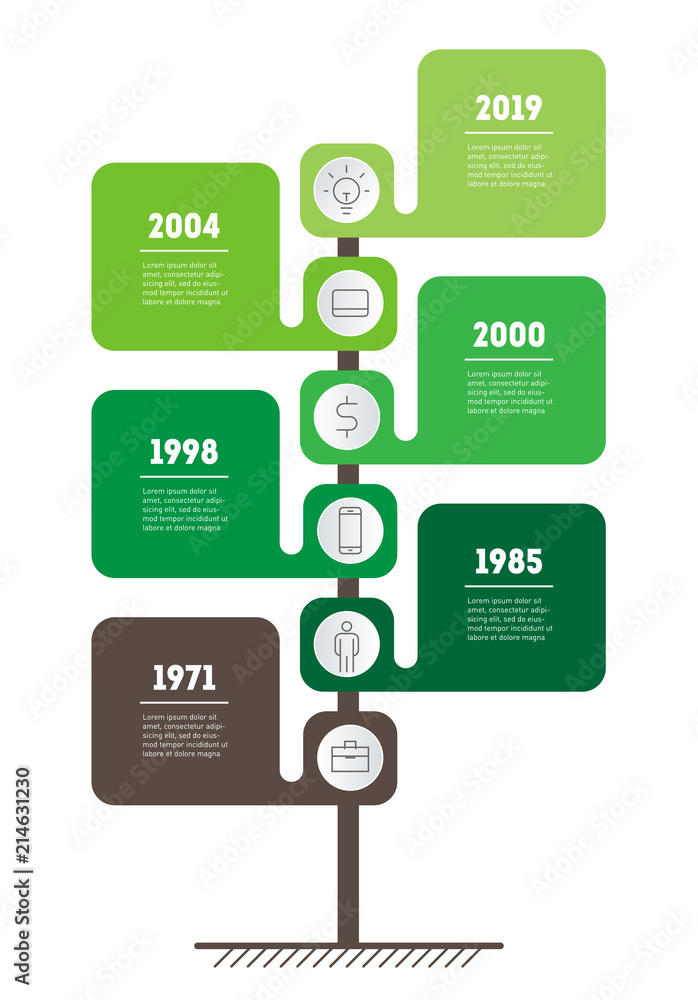 Vertical Timeline infographics. Tree of the development and growth of eco business. Time line of Social tendencies. Business presentation concept with 5 options, parts, steps or processes. Vertical Timeline infographics. Tree of the development and growth of eco business. Time line of Social tendencies. Business presentation concept with 5 options, parts, steps or processes.