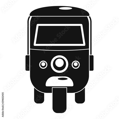 Rickshaw icon. Simple illustration of rickshaw vector icon for web design isolated on white background