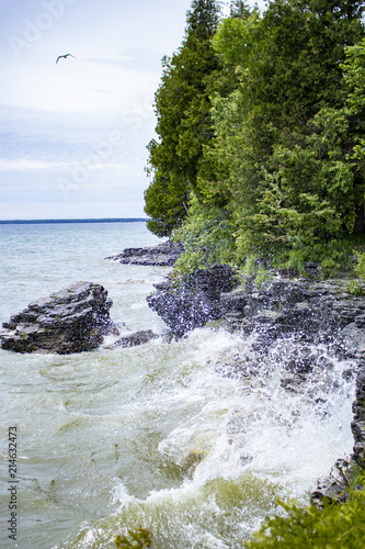 Door County Cliffside Splash