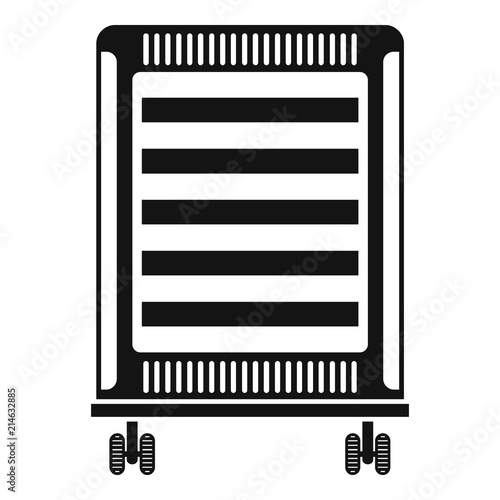 Home oil radiator icon. Simple illustration of home oil radiator vector icon for web design isolated on white background