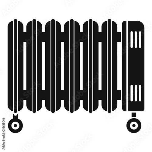House oil radiator icon. Simple illustration of house oil radiator vector icon for web design isolated on white background