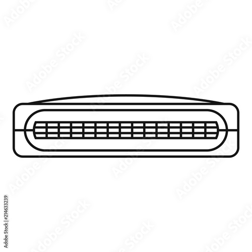 Mini radiator icon. Outline illustration of mini radiator vector icon for web design isolated on white background