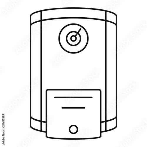 Boiler icon. Outline illustration of boiler vector icon for web design isolated on white background