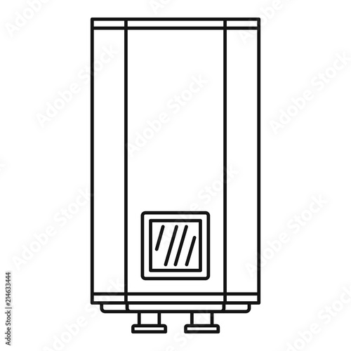 Natural gas boiler icon. Outline illustration of natural gas boiler vector icon for web design isolated on white background