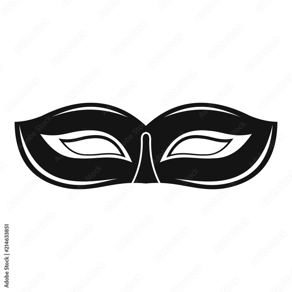 bovenstaand Uiterlijk Parel Festival mask icon. Simple illustration of festival mask vector icon for  web design isolated on white background Stock Vector | Adobe Stock