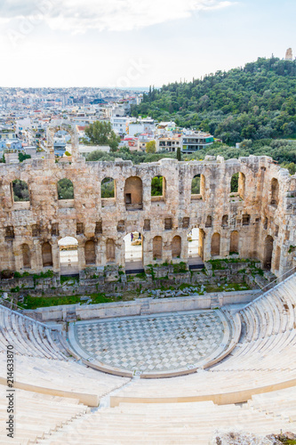 The Herodes Atticus Odeon in Athens, Greece