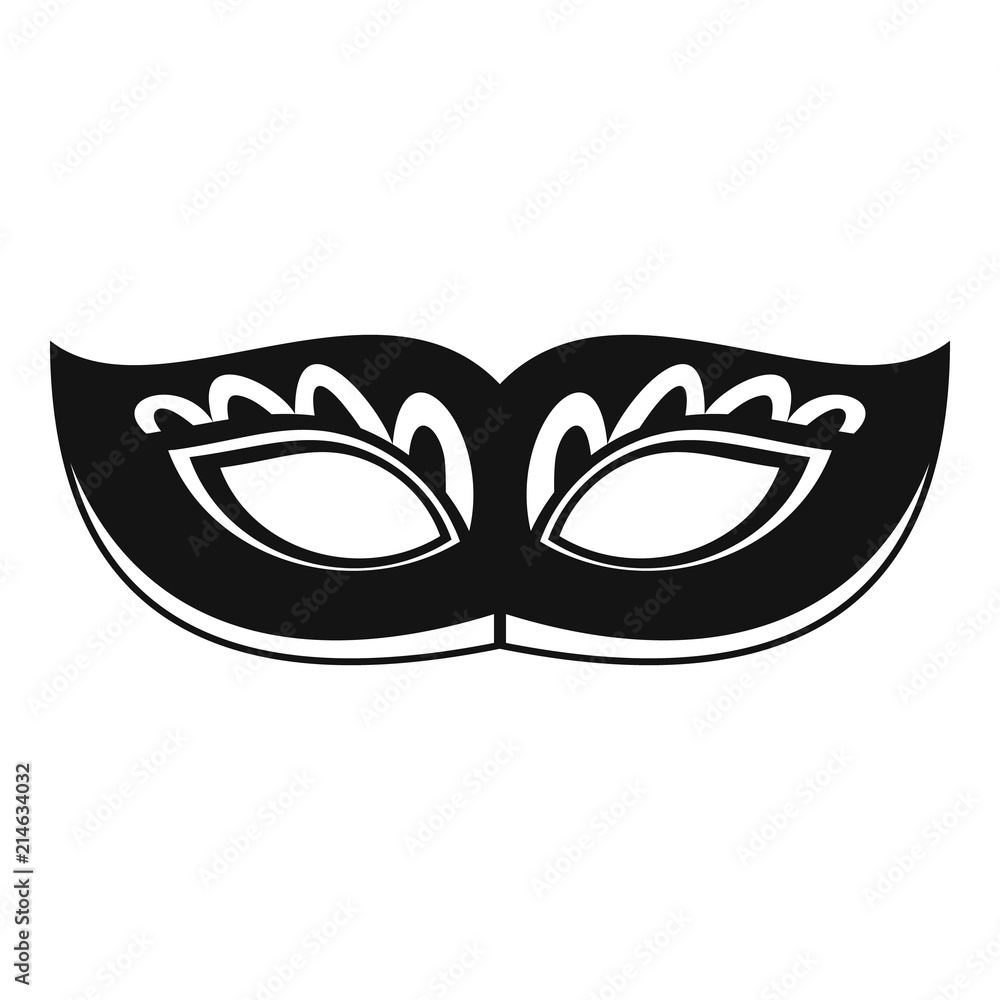 Strange carnival mask icon. Simple illustration of strange carnival mask  vector icon for web design isolated on white background Stock Vector |  Adobe Stock