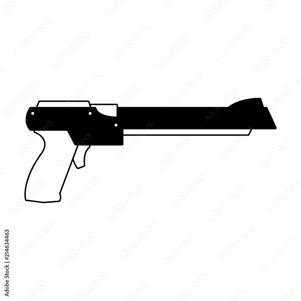 Retro handgun gamepad vector illustration graphic design Retro handgun gamepad vector illustration graphic design