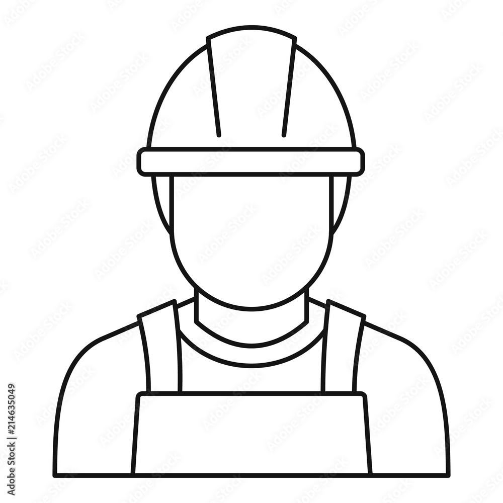 Welding man icon. Outline illustration of welding man vector icon for web design isolated on white background Welding man icon. Outline illustration of welding man vector icon for web design isolated on white background