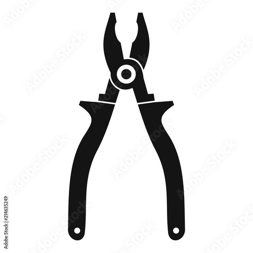 Pliers icon. Simple illustration of pliers vector icon for web design isolated on white background
