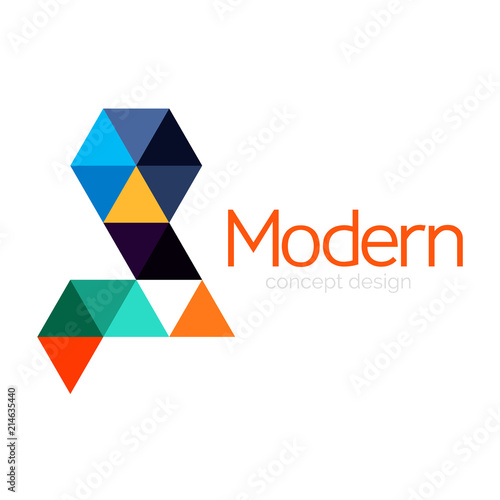 Free Download Triangle shape design abstract business logo icon design. Company logotype branding emblem idea - GFXLoad