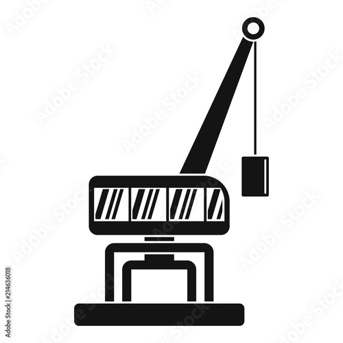 Destroy crane icon. Simple illustration of destroy crane vector icon for web design isolated on white background
