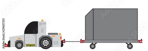 Airport Luggage Towing Truck
