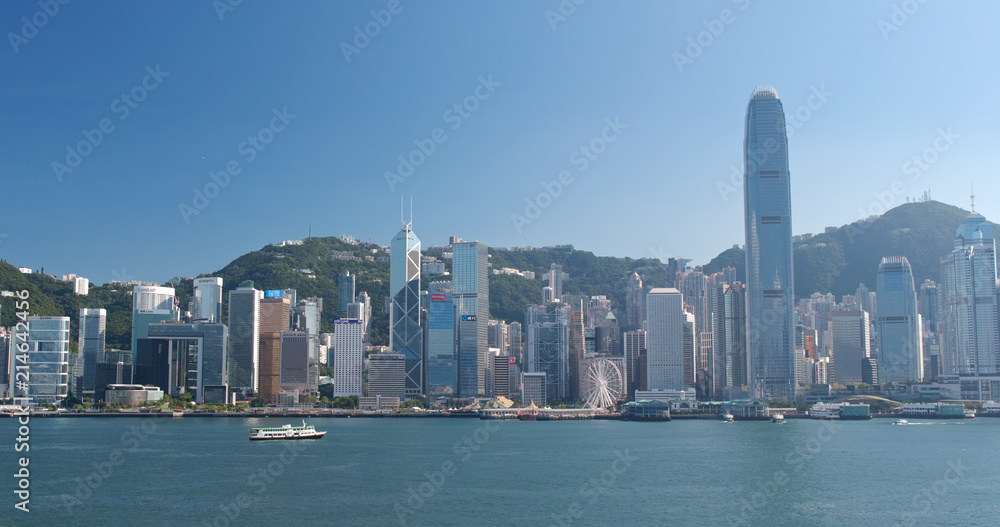 Hong Kong city skyline