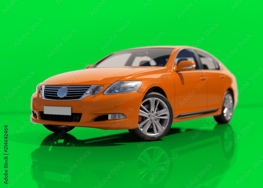Modern Generic Sedan Car Modern Generic Sedan Car