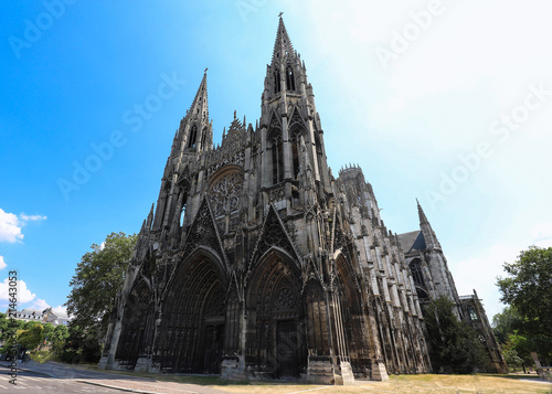 Saint-Ouen Abbey Church is a large Gothic Roman Catholic church in Rouen, Normandy. photo