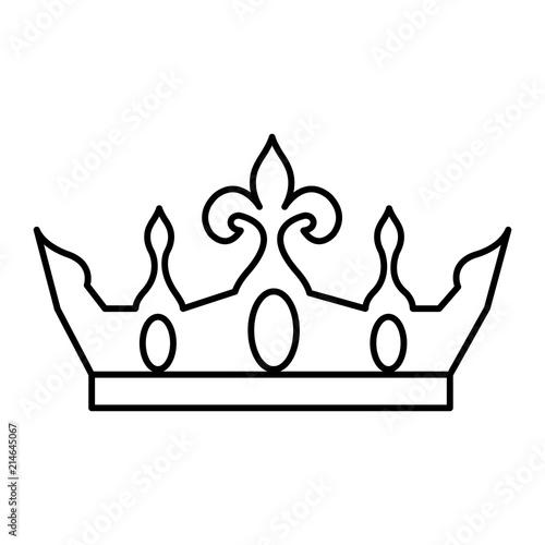 line metal crown luxury royal style