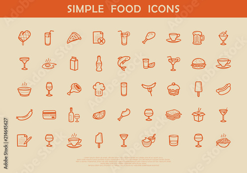 Simple Food Icons