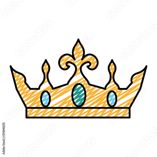 doodle metal crown luxury royal style