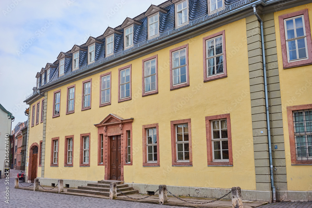 House of Johann Wolfgang von Goethe in the city of Weimar in Germany