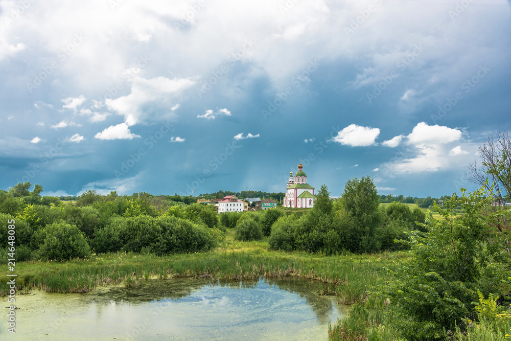 Beautiful landscape in the ancient city of Suzdal, Russia.