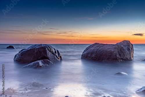 Baltic Sea on the island of Rügen at Dranske