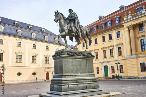 Place of Democracy in city of Weimar / Sculpture of Carl August - Duke of Saxe-Weimar-Eisenach photo