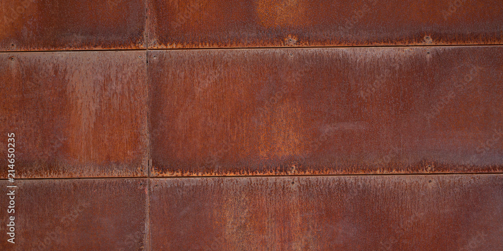 Fototapeta premium metal shabby rusty panels creating an original surface