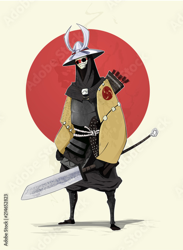 Concept illustration of samurai