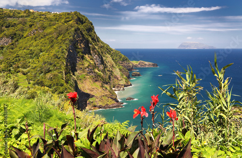 Miradouro Dos Caimbros at Flores (Azores islands) photo