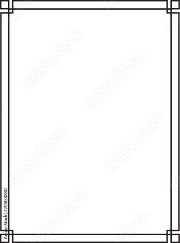 GEOMETRIC VECTOR ART DECO FRAMES