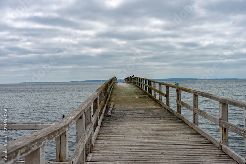 Pier in Sassnitz on the island of Ruegen