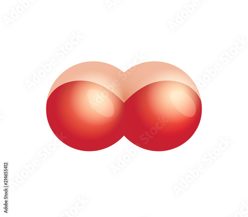 Big Woman Boobs with Red Bra, Vector Illustration