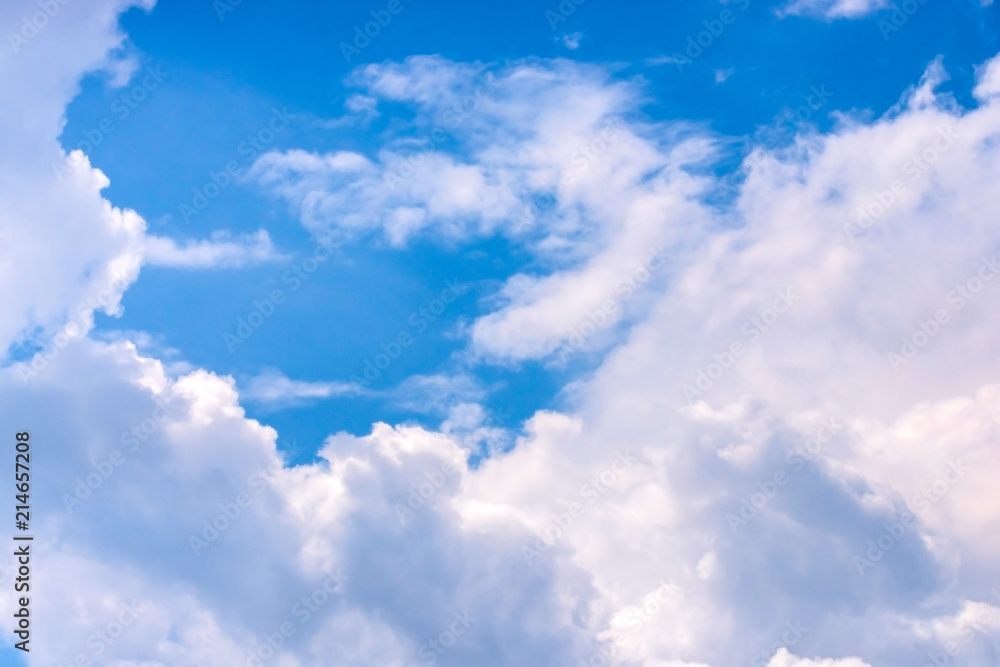 Fototapeta premium Blue sky and white clouds
