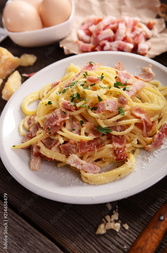 Fototapeta premium Delicious carbonara pasta