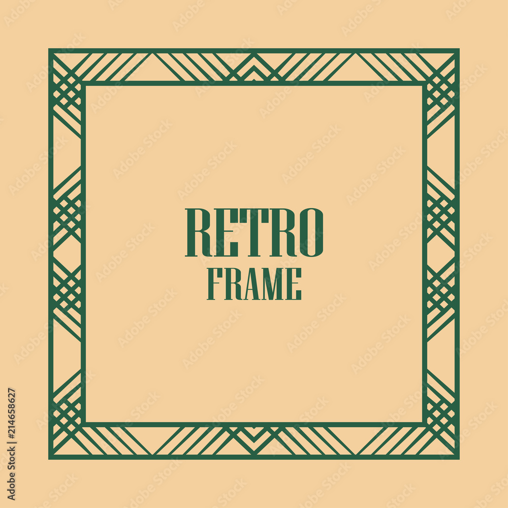 Art deco frame Art deco frame
