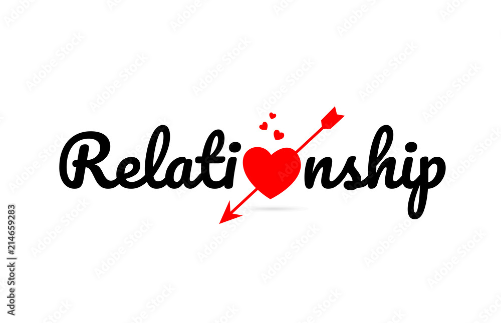relationship word text typography design logo icon