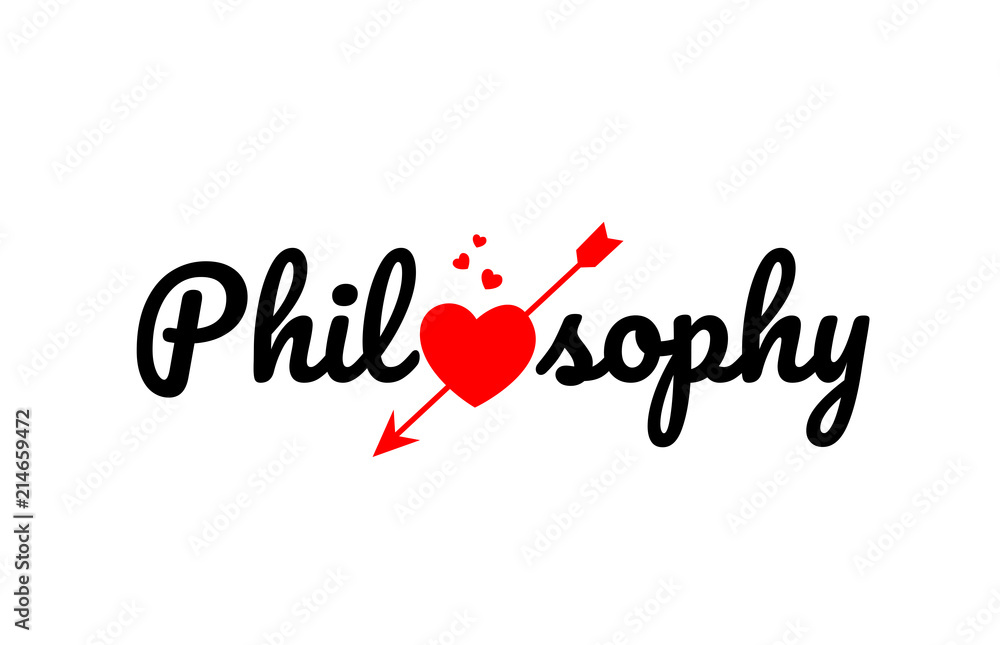 philosophy word text typography design logo icon