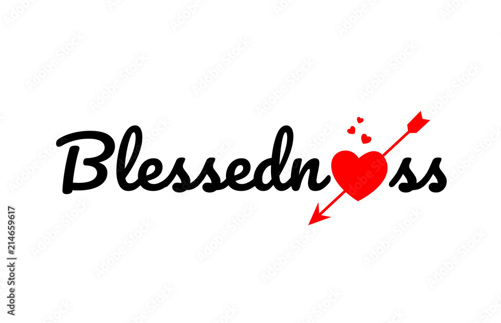 blessedness word text typography design logo icon blessedness word text typography design logo icon