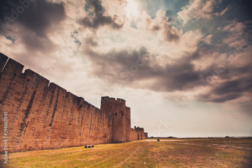 Fotografia Aigues-Mortes fortress wall