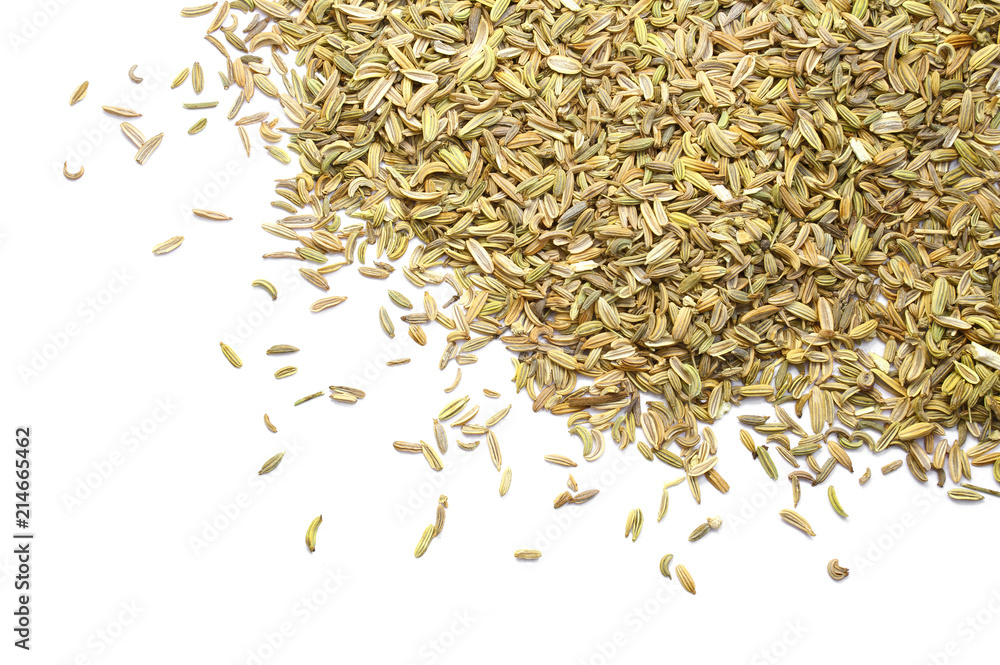 Fennel seed isolated on white Fennel seed isolated on white