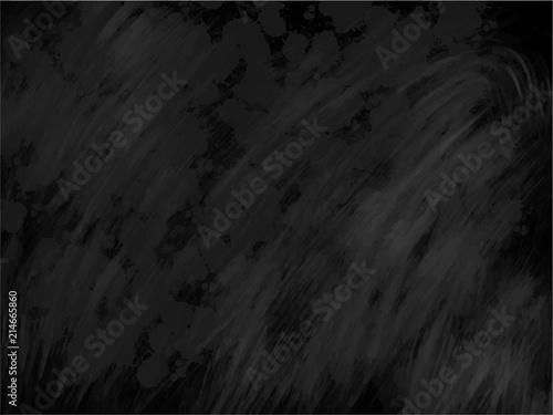 Blackboard chalkboard texture. Empty blank black chalk background with chalk traces, illustration for back to school theme